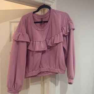 Anthropologie Women's Ruffled sweater never washed or worn size large